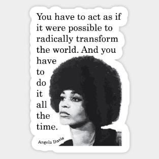 Angela Davis Sticker Sticker